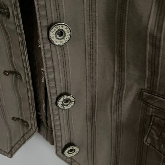 GERMAN LUXURY BRAND KENNY S. VEST WOMEN'S OLIVE GREEN TAILORED SZ 42EU/12US - Picture 3 of 8